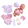 8 piece Layette Baby Doll Gift Set | JC Toys - La Newborn Nursery | 14" Life-Like Doll w/ Accessories | Pink | Ages 2+ - color: Pink