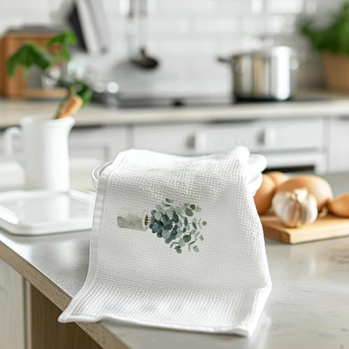 Eucalyptus Bathtub Toilet Paper Roll Hand Towels Set of 2 | Eucalyptus Gifts - color: eucalyptus