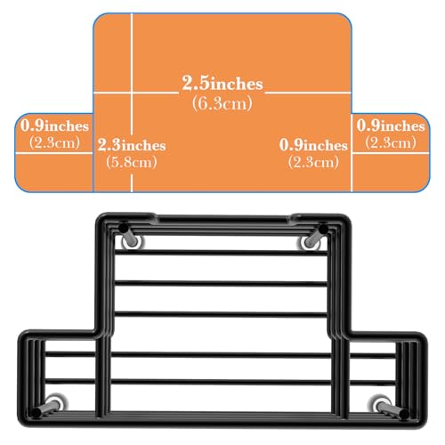 Linkidea Toothbrush Holder for Shower, Stainless Steel Brush Stand, Countertop/Wall Mount 3 Slots Organizer Compatible with Colgate Extra Clean, Oral-B CrossAction Manual Toothbrush (Black) - color: Black