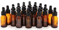 Vivaplex, Amber, 15ml, Glass Bottles with Glass Eye Droppers - 24 pk