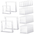 Xuniea 100 Pcs Mini Clear Makeup Bag PVC Small Travel Toiletry Organizer Pouches Bulk Waterproof Transparent Plastic Cosmetic Bag with Zipper for Women Men Travel (11'',9.8'',7.9'',5.9'') - size: 11'',9.8'',7.9'',5.9''