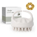 Sndyi Soft Silicone Scalp Massager for Dandruff Removal and Hair Growth - Wet Dry Scalp Exfoliator Brush for Scalp Care - Beige - color: Beige