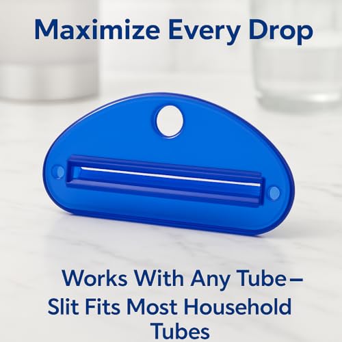 4 Piece Set Toothpaste Tube Squeezer Economical, Saves Toothpaste, Creams, Paint & More No More Waste Simple and Practical for Every Home and Bathroom Travel