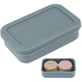Large Soap Container, Silicone Bar Soap Case, Soap Case with Draining Layer | Portable Shampoo Bar Soap Box for Gym, Camp (Cement Gray) - color: Rectangular Cement Gray