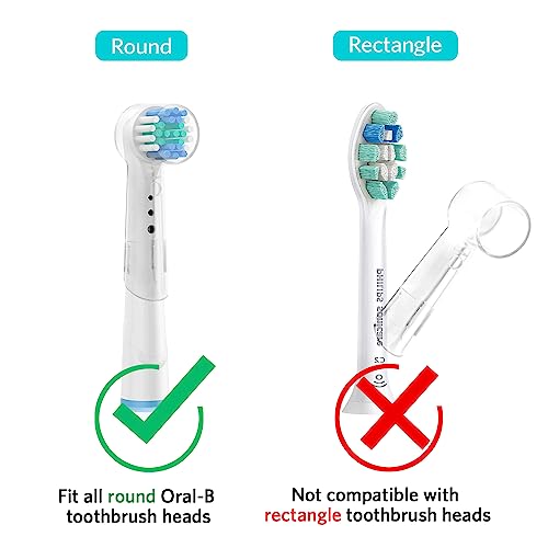 Sopito Electric Toothbrush Travel Case, Hard Storage Case with 6pcs Cover Caps, Fits for Oral-B/Oral-B Pro/Philips Sonicare Electric Toothbrush, Black - color: Black