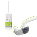 Marbarsse Bathroom Toilet Bowl Brush and Holder, Curved Design Dismount Toilet Brush for Deep Cleaning Under Rim, Best Toilet Brush Set, CompactToilet BowlCleaner Brush for Bathroom, 1 Pack - color: 1 Pack - Dismount