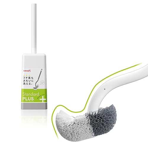 Marbarsse Bathroom Toilet Bowl Brush and Holder, Curved Design Dismount Toilet Brush for Deep Cleaning Under Rim, Best Toilet Brush Set, CompactToilet BowlCleaner Brush for Bathroom, 1 Pack - color: 1 Pack - Dismount