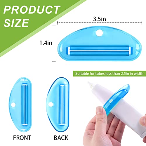 LOVEINUSA Toothpaste Tube Squeezer, 4PCS Toothpaste Squeezer Roller Tool for Bathroom, Home Use, Assorted Colors - color: Multicolor-5