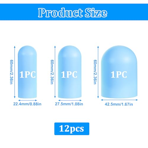 JJUNW 12 Pack Silicone Bottle Covers for Travel, Traveling Toiletries Essentials Bottle Caps Elastic Sleeves for Leak Proofing,Travel Essential for Women Men