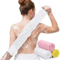3 PCS African Exfoliating Net African Net Sponge,Exfoliating Body Scrubber Back Scrubber for Shower,Exfoliating Washcloth African Net Bath Sponge Exfoliating Net for Men Women Daily Shower Bathing - style: 3PCS Pink+White+Yellow