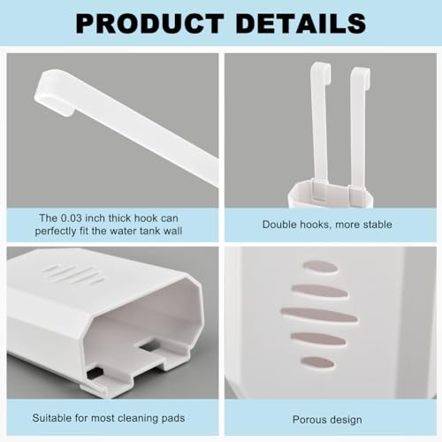 Toilet Tank Cleaning Tablet Holder,Hanging Bowl Cleaning Tablest Bracket,Keeping Tablets from Blocking Hole in Tank,Easy to Install,Fits Most Standard Toilet Tablets Tanks(1pc) - color: 1pc
