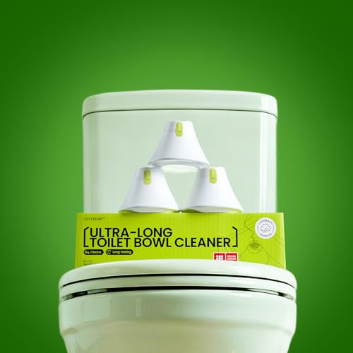 In-Tank Toilet Cleaner Bottle, Automatic Toilet Bowl Cleaners for Hard Water Stains, Septic System Friendly, Long Lasting Up to 180 Days / 1000+ Flushes