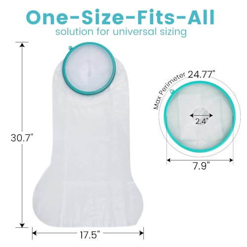 Cast Covers for Shower Leg, Waterproof Cast Cover for Showering, Cast Protector for Shower Adult, Shower Boots for Foot after Surgery, Full Leg, Thigh (Diameter - 7.9") Extra Long - color: Thigh, style: Reinforced Green