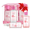 Bath and Body Gift Set, Japanese Cherry Blossom, 3-Piece Travel Size Collection, Shower Gel, Body Lotion, Body Mist, 3 Fl Oz Each, Natural Extracts, Ideal for Birthday, Mother's Day & Christmas Gifts