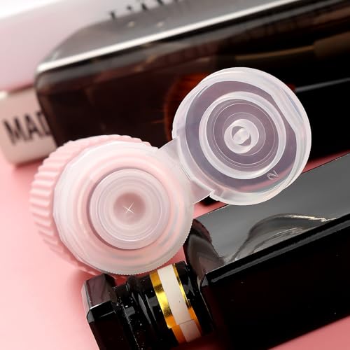 Mrsdry 16 Pack Travel Bottles for Toiletries, Oversize Silicone Travel Containers jar for Toiletries, Leak Proof Refillable Liquid Shampoo And Conditioner Travel Essentials toiletry Bottles - color: Pink, size: Large