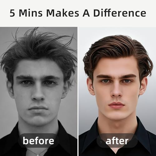 RHOS Hair Brush for Men - Detangler Hair Brush for Styling/Massage - Nylon Bristles with Cushion for Wet & Dry Hair, Bangs, Thin, Short Hair - Gray - color: 1 Pack-Grey with cushion