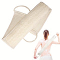 Natural Loofah Back Scrubber for Bath Shower, Deeply Exfoliating | Body Scrubber, Back Scrub Strap for Men and Women, Biodegradable, Bath Sponge to Exfoliate, Invigorate Your Skin