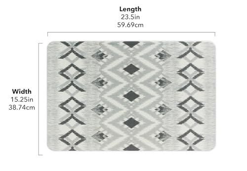 FloorPops Dierdre Grey Quick Dry Diatomite Non Slip Stone Bath Mat - color: Dierdre Grey Stone