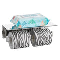 Angle Simple Double Toilet Paper Holder with Shelf Polished Chrome, 304 Stainless Steel Toilet Tissue Roll Holder Wall Mount - color: Polished Chrome, size: Double Rod