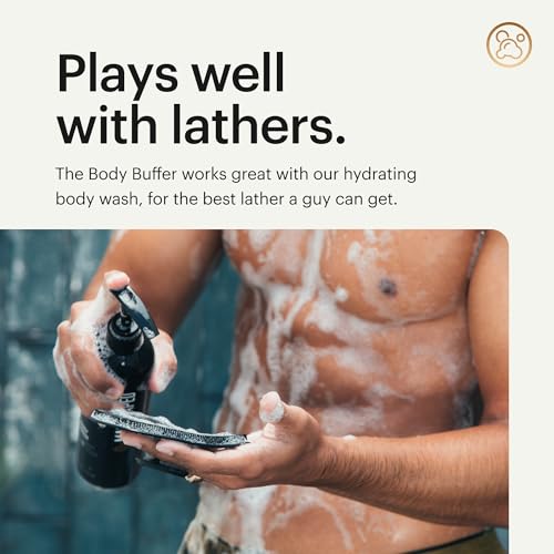 MANSCAPED® The Body Buffer Premium Silicone Scrubber for Nourishing, Cleaning & Exfoliating Your Skin - Lather Boosting Bristles with Ergonomic No-Slip Handle, Long-Lasting & Easy to Clean (1-Pack) - size: Body Buffer
