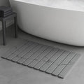 Premium Foldable Stone Bath Mat - Ultra Absorbent Quick Drying Compact Easy to Store & Clean Non-Slip Diatomaceous Earth Bath Shower Mat (Marble Grey) - color: Marble Grey