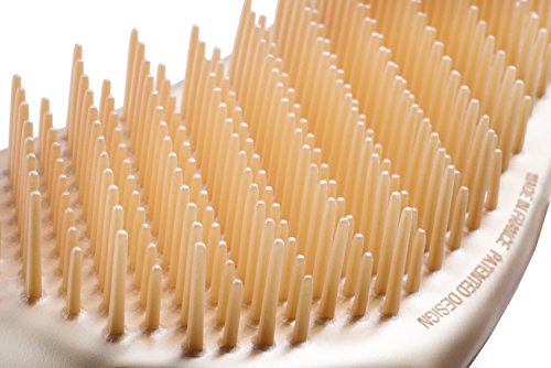 B126 Shower Head Brush/Exfoliator Shampoo Brush/Head Massager Scalp Stress Relax Shower Brush/Scalp Scrub Hair Brush Massager/Hair Massager for Hair Growth/Scalp Dandruff Brush Small Hair Brush - color: Pink Cotton