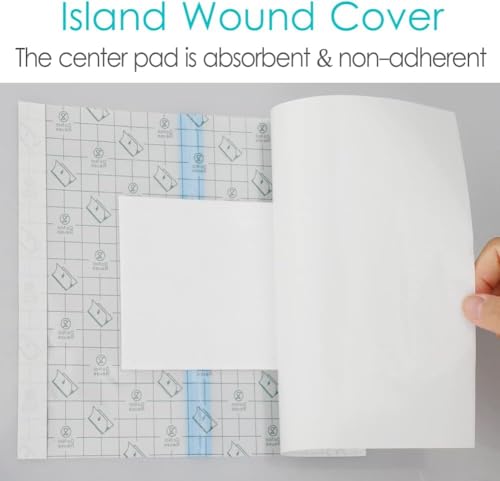 Waterproof Catheter Shower Cover,Shower Protector Dialysis Catheter Pd Picc Line Shower Cover Wound Bandage,Bathing Water Barrier Protector Non Adhesive Dressing (25pcs) (6 x 6 Inch) - size: 6 x 6 Inch