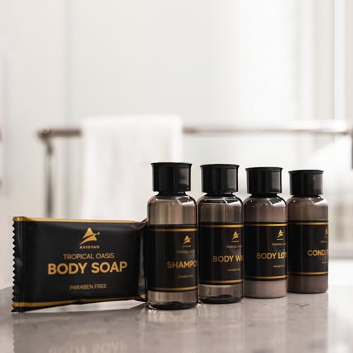 80 Piece Set Hotel Guest Soaps for Bathroom, Travel Size Bulk Toiletries Set, Supplies for Guests, 20 Pack w/ 20 Shampoo 20 Conditioner 20 Body Wash 20 Lotion - size: 80 Piece Set