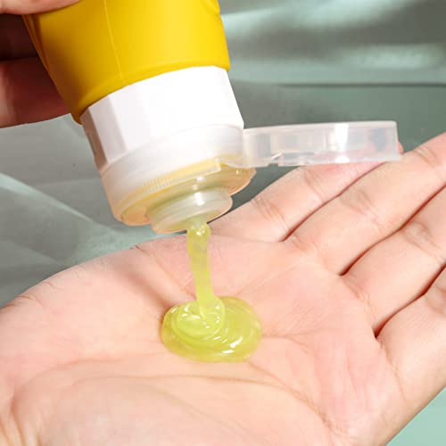 Mrsdry Travel Bottles for Toiletries, Tsa Approved 3oz Travel Size Containers BPA Free Leak Proof Refillable Liquid Silicone Squeezable Travel Accessories for Shampoo Conditioner Lotion (4 Pack) - color: Green