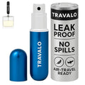 Travalo Classic HD Perfume Atomizer - Leak-Proof and TSA Approved for Air Travel - Reusable, Airtight, Easy-Fill Mini Pump Sprayer - Lightweight, Elegant Design w/Volume Window - Blue - 0.17oz - color: Blue