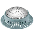 Aluvor Bathtub Drain Hair Catcher Shower Drain Cover Sink Drain Protector | Bathroom Sink & Bathtub Drain Strainer for Pop-Up & Regular Drains, Greyish Blue - size: Large-Greyish Blue