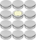 TUZAZO 12Pack 2 Oz Aluminum Tin Cans with Screw Lid and Labels, Refillable Travel Sized Cosmetic Containers Small Tins for Salves, Lotion Bars, Beard Balms, Candles - size: 2oz*12