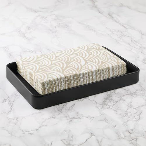 iDesign Steel Vanity Tray for Bathroom Organization and Storage - Matte Black - color: Matte Black, style: Pack of 1
