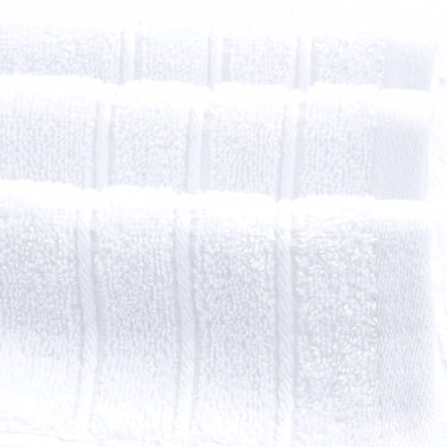 Tens Towels Pack of 4 Extra Large Bath Towels 30 x 60 Inches, 100% Cotton, Larger & Lighter Weight, Quicker to Dry, Super Soft and Absorbent, Perfect for Bathroom, White - color: White
