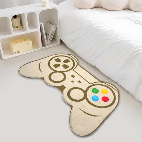 Gaming Bath Mat, Gamer Bath Rugs Non-Slip Absorbent PlayStation Rug Video Game Rug for Bathroom Floor Tub Kids Bathroom Rugs - color: Brown