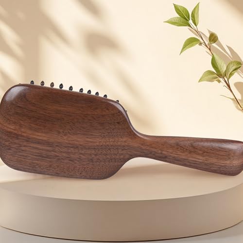 TAN MUJIANG Cloud-Light Firm Cushion Hair Brush | Torch-Tip Bristles for Deep Scalp Massage | Ideal for Thick, Long & Curly Hair