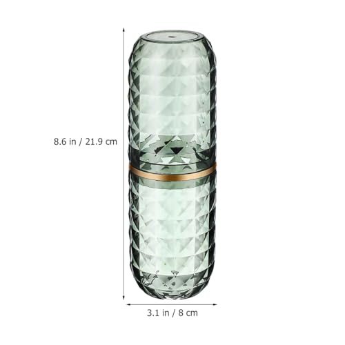 Didiseaon 2PCS Travel Toothbrush Case Portable Toothbrush Holder Cup Storage Container for Home Bathroom Trip School (2)