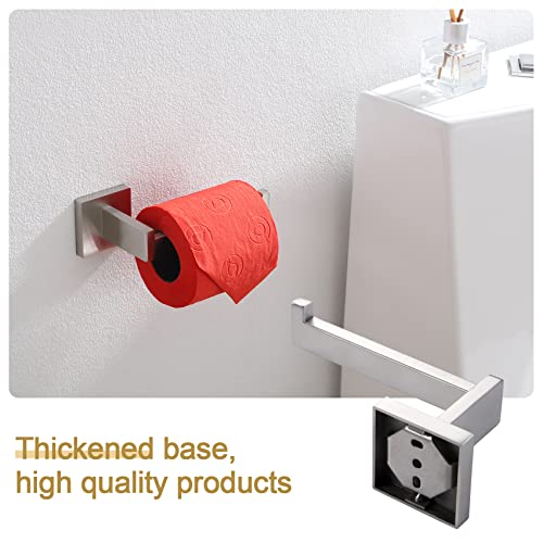 KOKOSIRI Toilet Paper Roll Holder Brushed Nickel Toilet Paper Holder Stainless Steel for Kitchen Bathroom Dispenser Wall Mounted, 2 Pack, B2003BR-P2 - color: Brushed Nickel, size: Without Shelf(2 Pack)
