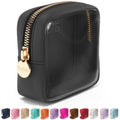 Embla Clear Cosmetic Bag Makeup Case, Clear Zipper Make Up Pouch and Toiletry Travel Tote, Cute Skincare Pouches for Women Girls, Preppy Purse Cosmetic Organizer, Mini Makeup Bags, Black | Small Black Clear Nylon/PVC Cosmetic Bag with Zipper, Waterproof B