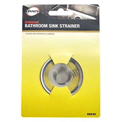 Danco 88820 2 in. Mesh Bathroom Lavatory Sink Strainer, Stainless Steel (Pack of 2) - size: 2-1/2-Inch, style: Bathroom Sink Strainer (2 Pack)