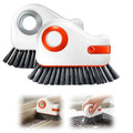 2 in 1 Groove Cleaning Brush, Multifunction Hard Bristle Crevice Cleaner Brush with Hidden Scraper,Window Track Cleaning Tools for Sliding Door Track,Window Sill (2 PCS) - color: 2 Pcs