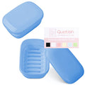 Quatish 2 Pack Travel Soap Container, Portable Soap Holder with Lid, Travel Bar Soap Holder, Soap Case for Camping Gym Travel, Soap Box for Bathroom,Denimblue - color: Denimblue