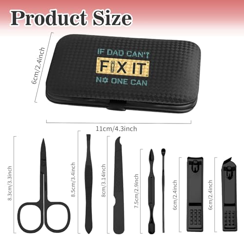 Christmas Gifts for Dad,Dad Christmas Gifts Stocking Stuffers from Daughter Son Birthday Funny Presents Valentines Day Father's Father Day Gift Nail Clippers Manicure Kit for Men Pedicure Tools - color: Black Dad