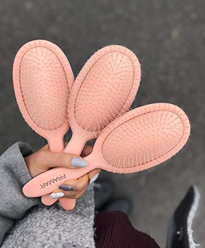 Framar Detangling Brush for Curly Hair – Hair Brushes for Women, Wet Detangler Hair Brush, Wet Hairbrush For Women, Hairbrushes, Hair Brush Detangler – Reduces Hair Breakage Champagne - color: Champagne