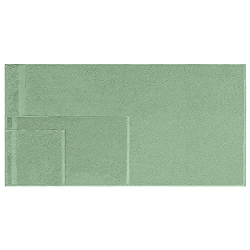 American Bath Towels 100% Cotton 6 Piece Turkish Towel Set, Ultra Soft Absorbent Bathroom Towels, 2 Bath Towel 2 Hand Towels 2 Washcloths, Sage Green - color: Sage Green, size: 6 Piece Towel Set XL