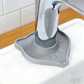Compact Silicone Kitchen Sink Faucet Splash Proof Mat, Tap Water Diversion Splash Guard Drain Pad(Light Grey,2PCS) - color: LightGreyx2