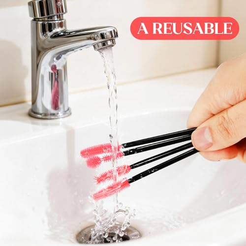 40PCS Sewing Machine Cleaning Brushes Silicone Bristle Maintenance Tools | 4 different brush heads for internal and spool area cleaning, reusable sewing care set with practical storage design
