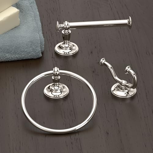 Gatco 4123 Tavern Toilet Paper Holder, Polished Nickel / Wall Mounted Euro Style Toilet Tissue Holder, Zinc - color: Polished Nickel, style: Single