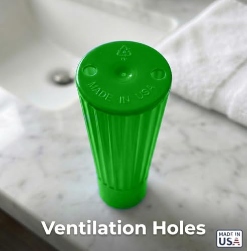American Comb Toothbrush Holder (Green) - Made in USA, with Ventilation Holes, for Toothbrush Covers, Toothbrush Holder, Toothbrush Soft, Durable Design, Hygienic Bathroom Accessory - color: Green