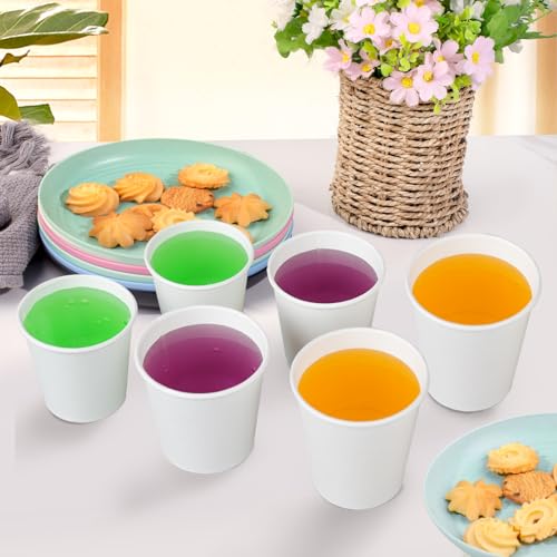 SIUQ 300 Pack 5 oz Paper Cups, White Disposable Paper Cups, Small Bathroom Mouthwash Cups, Hot/Cold Drinking Cup for Bathroom, Home, Party, Office, Picnic, Travel - color: 300pack-5oz